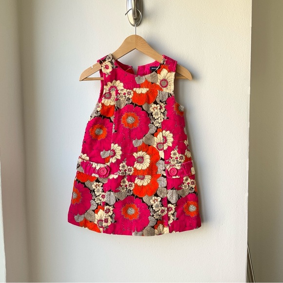 Baby GAP 18-24 Moths Toddler NWT Corduroy Floral Dress - Picture 5 of 11